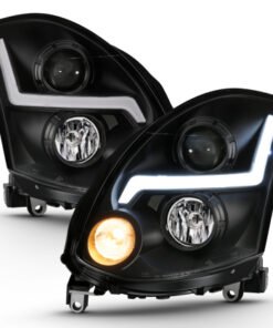 ANZO 2003-2007 Infiniti G35 Projector Headlight Plank Style