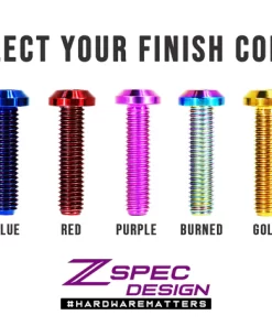 ZSPEC SEAT DRESS UP BOLTS™ FASTENER KIT FOR '90-99 NISSAN 300ZX Z32, TITANIUM