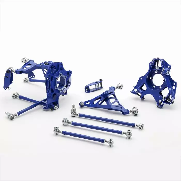 WiseFab Nissan 350Z Rear Suspension Drop Knuckle Kit - SoCal Z