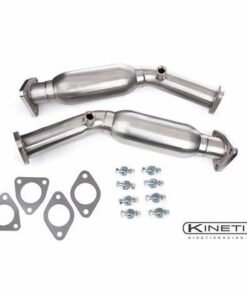 Kinetix Racing Set / Pair - 350Z / G35 Test Pipe With In-Line Resonator 03-06