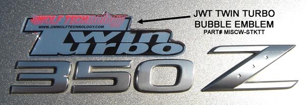 Jim Wolf TWIN TURBO BUBBLE EMBLEM - SoCal Z