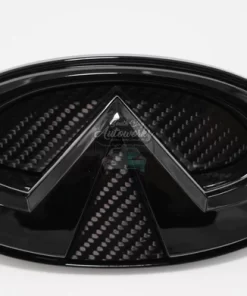 Southbay Autoworkz Q50 Emblem with inner Carbon Fiber Chrome/Gloss Black (White Led)