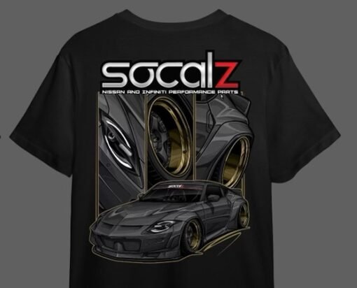 SoCal Z Street Hawk Nissan Z Black T-Shirt