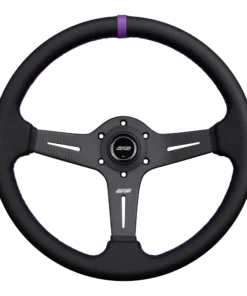 DND CARBON FIBER PERFORATED LEATHER RACE WHEEL