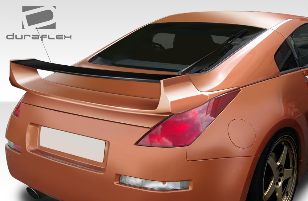 2003-2008 Nissan 350Z 2DR Coupe Duraflex Vader 3 Rear Wing Trunk Lid Spoiler - 1 Piece