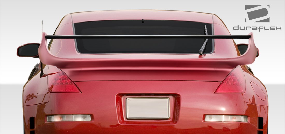 2003-2008 Nissan 350Z 2DR Coupe Duraflex Vader 3 Rear Wing Trunk Lid Spoiler - 1 Piece