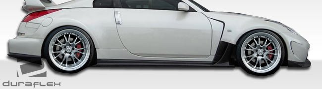 2003-2009 Nissan 350Z Duraflex AM-S Wide Body Kit - 11 Piece - Includes AM-S Wide Body Front Bumper Cover (107223) AM-S Wide Body Front Splitter (107224) AM-S Wide Body Side Skirts Rocker Panels (107225) AM-S Wide Body Rear Bumper Cover (107226) AM-S (107317)