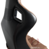 Cipher Auto -  Racing Seats Mocha Leathrette Carbon Fiber w/ Brown Stitching