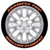 TIRE STICKERS - 8 permanent tire decals w/ tire cleaner combo pack