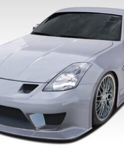 2003-2008 Nissan 350Z Duraflex J-Spec 2 Body Kit - 4 Piece - Includes J-Spec 2 Front Bumper Cover (107832) J-Spec 2 Side Skirts Rocker Panels (107833) J-Spec 2 Rear Lip Under Spoiler Air Dam (107834)