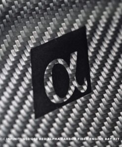 AMS Performance Infiniti Q50 / Q60 Red Alpha Matte Carbon Front Duct