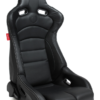 Cipher Auto - Viper Racing Seats all black PU Leatherette & Carbon Fiber PU W/ white stitching