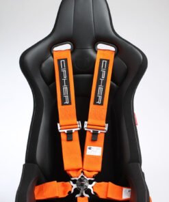 Cipher Orange 5 Point 3 Inches Camlock Racing Harness - SFI 16.1