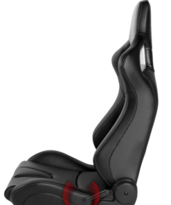 Cipher Auto - Racing Seats black w/ white stitching