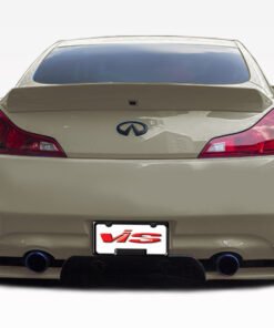 2008-2013 Infiniti G37 2Dr Walker Full Kit. Kit includes: Front bumper, Front splitter, side skirts, rear diffuser, front and rear fender flares, All Vis fiberglass Body Kits; bumpers, Lips side skirts, spoilers, and hoods are made out of a high quality fiberglass. All Body Kits come with wire mesh if applicable. Professional installation required. Picture shown is for illustration purpose only. Actual product may vary due to product enhancement. Modification of part is required to ensure proper fitment. Test fit all Body Kit parts before any modification or painting. Accessories like fog lights, driving lights, splitter, canards, add-on lip, intake scoops, or other enhancement products are not included unless specified in the product description. Intended for OFF ROAD use only.