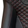 CPA2009 AR-9 Revo Racing Seats Black Leatherette Carbon Fiber with Red Diamond Stitching - Pair (NEW!)