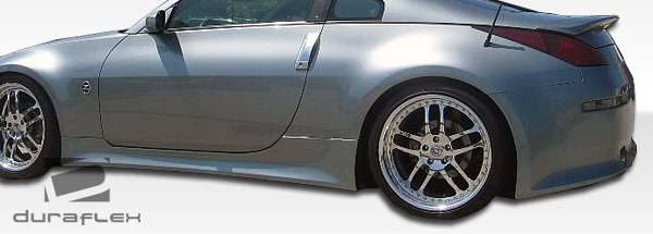 2003-2008 Nissan 350Z Duraflex V-Speed Body Kit - 4 Piece - Includes V-peed Front Bumper Cover (105646) V-Speed Side Skirts Rocker Panels (105647) V-Speed Rear Bumper Cover (105648)