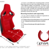 Cipher Auto - Racing Seats Desert Sand Beige Leatherette Carbon Fiber w/ Beige