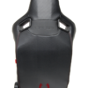 Cipher Auto - Racing Seats Black Suede & Fabric w/ Carbon Fiber Poly Backing - Pair