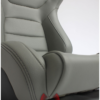 Cipher Auto - Racing Seats Gray Leatherette Carbon Fiber w/ dark grey stitching
