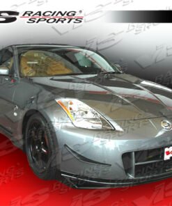 2003-2008 Nissan 350Z 2dr Techno R 2 Front Bumper. All Vis fiberglass Body Kits; bumpers, Lips side skirts, spoilers, and hoods are made out of a high quality fiberglass. All Body Kits come with wire mesh if applicable. Professional installation required. Picture shown is for illustration purpose only. Actual product may vary due to product enhancement. Modification of part is required to ensure proper fitment. Test fit all Body Kit parts before any modification or painting. Accessories like fog lights, driving lights, splitter, canards, add-on lip, intake scoops, or other enhancement products are not included unless specified in the product description. Intended for OFF ROAD use only.