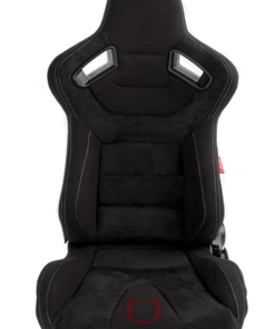 Cipher Auto - AR-9 Revo Racing Seats Black Suede & Fabric w/ carbon fiber poly backing - Pair