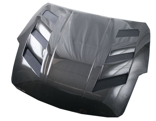 2003-2006 Nissan 350Z 2Dr Ams Heat Extractor Carbon Fiber Hood