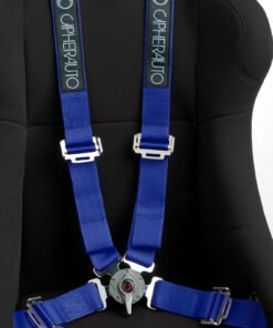 Cipher Racing Blue 4 Point 2 Inches Camlock Quick Release Racing Harness - Pair