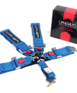 Cipher Blue 5 Point 3 Inches Camlock Racing Harness - SFI 16.1
