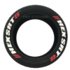 TIRE STICKERS - 8 permanent tire decals w/ tire cleaner combo pack