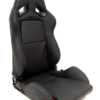 Cipher AR-8 Revo Racing Seats All Black Leatherette w/ black outer stitching -Pair