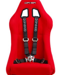 Cipher Racing Black 4 Point 2 Inches Camlock Quick Release Racing Harness - Pair
