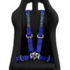 Cipher Racing Blue 4 Point 2 Inches Camlock Quick Release Racing Harness - Pair