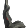 Cipher Auto - Racing Seats Gray Leatherette Carbon Fiber w/ dark grey stitching