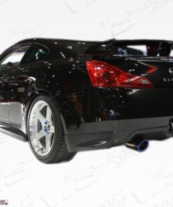 2008-2013 Infiniti G37 2dr Zelda Rear Bumper. All Vis fiberglass Body Kits; bumpers, Lips side skirts, spoilers, and hoods are made out of a high quality fiberglass. All Body Kits come with wire mesh if applicable. Professional installation required. Picture shown is for illustration purpose only. Actual product may vary due to product enhancement. Modification of part is required to ensure proper fitment. Test fit all Body Kit parts before any modification or painting. Accessories like fog lights, driving lights, splitter, canards, add-on lip, intake scoops, or other enhancement products are not included unless specified in the product description. Intended for OFF ROAD use only.