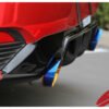 2017-2018 Infiniti Q60 3.0TT Stainless Steel Cat-Back Exhaust System with Burnt Tips