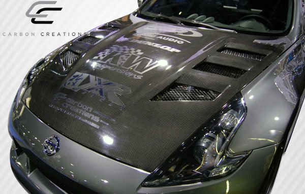 2009-2017 Nissan 370Z Carbon Creations Circuit Hood - 1 Piece