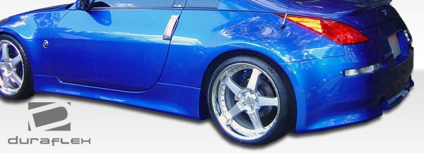 2003-2008 Nissan 350Z Duraflex V-Speed Body Kit - 4 Piece - Includes V-peed Front Bumper Cover (105646) V-Speed Side Skirts Rocker Panels (105647) V-Speed Rear Bumper Cover (105648)