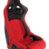 Cipher Auto -  Viper Racing seats red cloth w/ black carbon PU - pair
