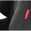 Cipher Auto - Racing Seats Black Suede & Fabric w/ Carbon Fiber Poly Backing - Pair
