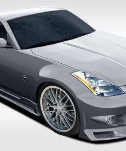 2003-2008 Nissan 350Z Duraflex J-Spec Body Kit - 4 Piece - Includes J-Spec Front Bumper Cover (107829) J-Spec Side Skirts Rocker Panels (107830) J-Spec Rear Lip Under Spoiler Air Dam (107831) 