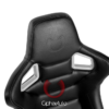 Cipher Auto - Racing Seats black w/ white stitching