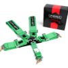 Cipher Green 5 Point 3 Inches Camlock Racing Harness - SFI 16.1