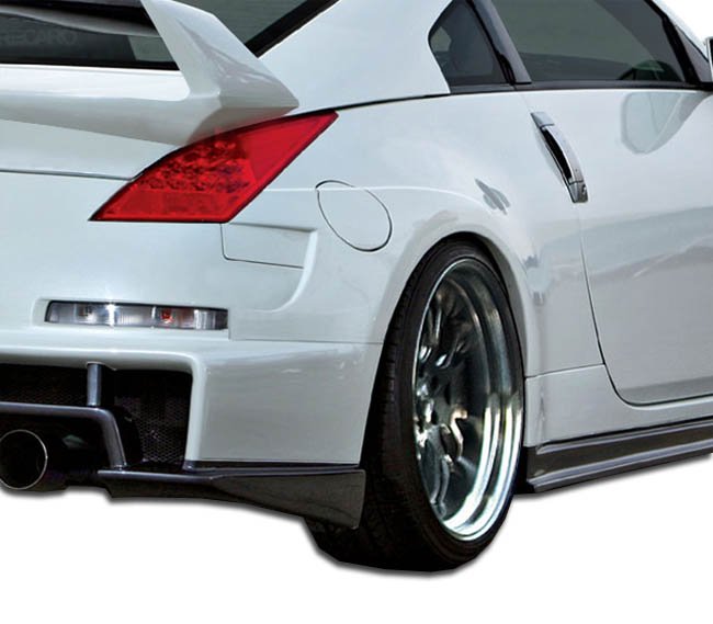 2003-2009 Nissan 350Z Duraflex AM-S Wide Body Rear Fender Flares - 2 Piece
