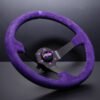 FULL COLORED SUEDE STEERING WHEEL