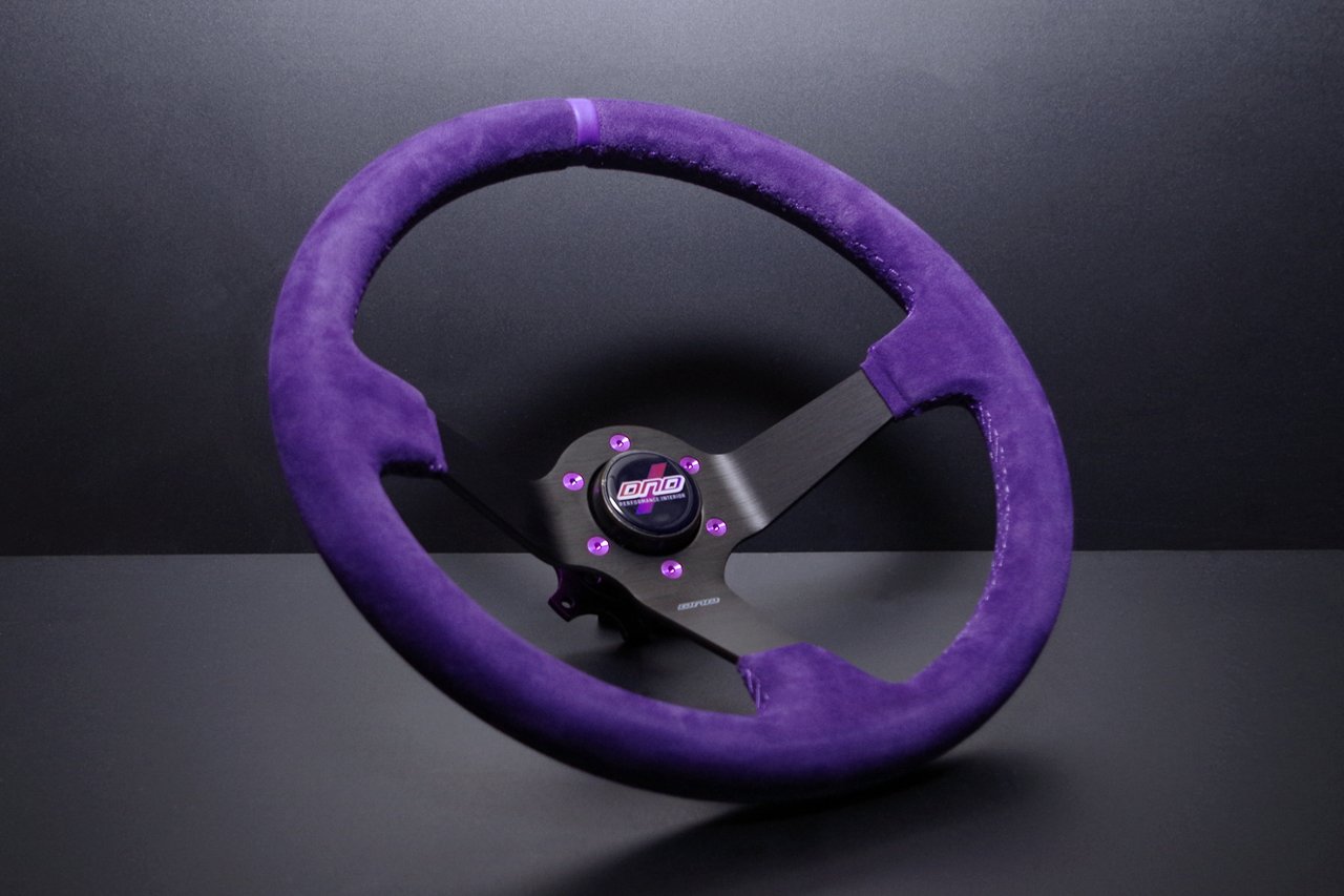 FULL COLORED SUEDE STEERING WHEEL