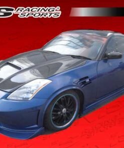 2003-2008 Nissan 350Z 2dr Astek Full Kit. All Vis fiberglass Body Kits; bumpers, Lips side skirts, spoilers, and hoods are made out of a high quality fiberglass. All Body Kits come with wire mesh if applicable. Professional installation required. Picture shown is for illustration purpose only. Actual product may vary due to product enhancement. Modification of part is required to ensure proper fitment. Test fit all Body Kit parts before any modification or painting. Accessories like fog lights, driving lights, splitter, canards, add-on lip, intake scoops, or other enhancement products are not included unless specified in the product description. Intended for OFF ROAD use only.