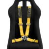 Cipher Racing Yellow 4 Point 2 Inches Camlock Quick Release Racing Harness - Pair