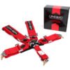 Cipher Red 5 Point 3 Inches Camlock Racing Harness - SFI 16.1
