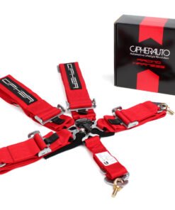 Cipher Red 5 Point 3 Inches Camlock Racing Harness - SFI 16.1